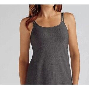 AMOENA Valletta Charcoal Modal Knit Padded Shelf Bra Camisole Mastectomy 24